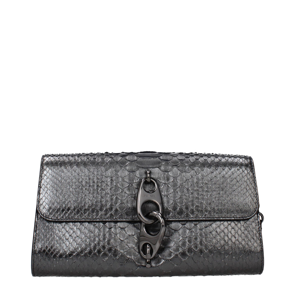Tom Ford Gray Skin Clutch Bag