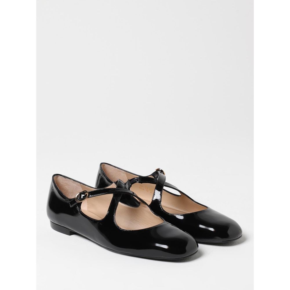 Stuart Weitzman Black Patent Leather Ballet Flats | Regal Royce