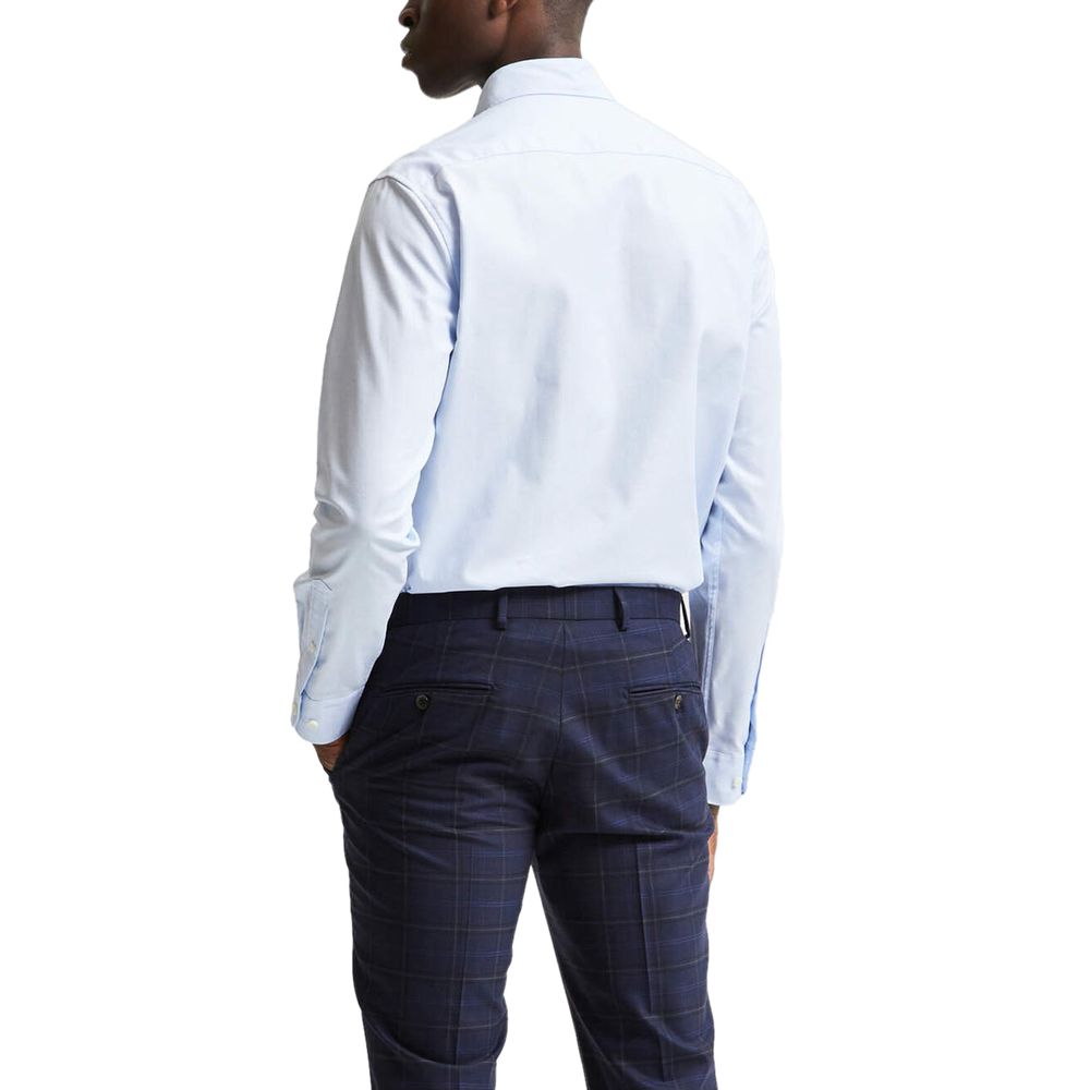Selected Blue Cotton Dress Shirt | Regal Royce