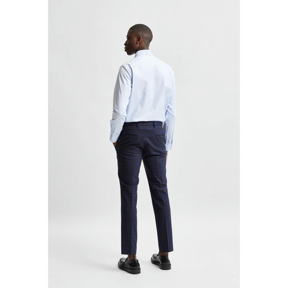 Selected Blue Cotton Dress Shirt | Regal Royce