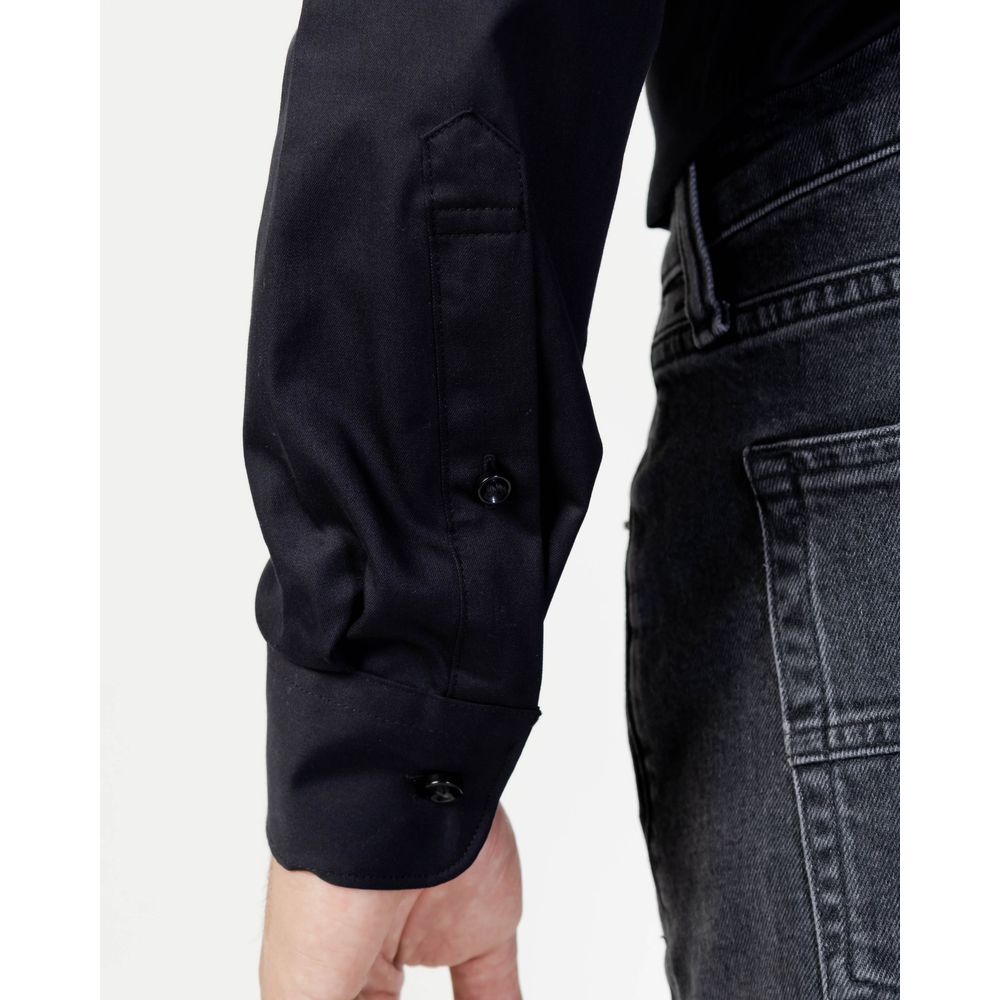 Selected Black Cotton Dress Shirt | Regal Royce