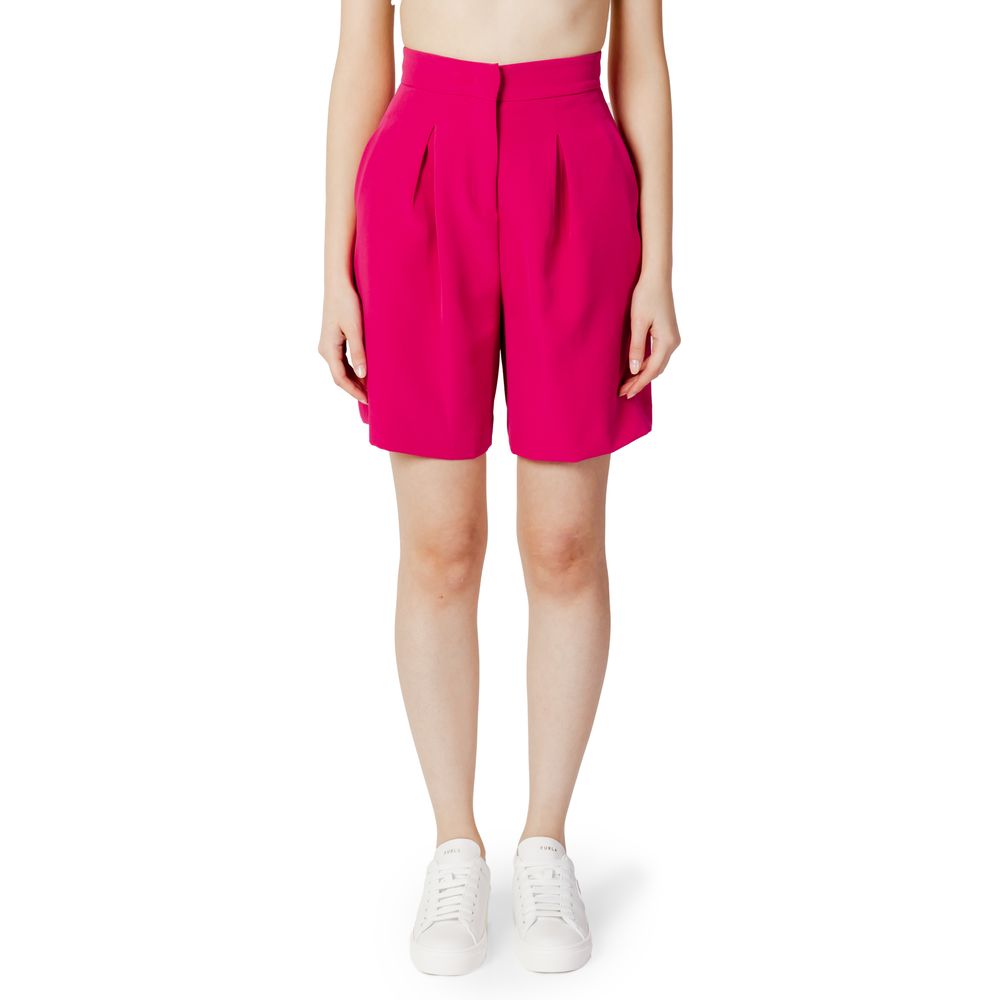 Hinnominate Pink Polyester Bermuda Shorts | Regal Royce