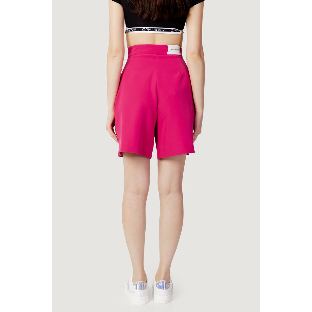 Hinnominate Pink Polyester Bermuda Shorts | Regal Royce