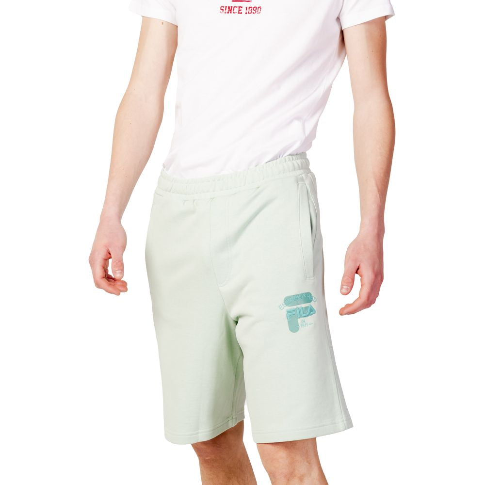 Fila Green Cotton Bermuda Shorts