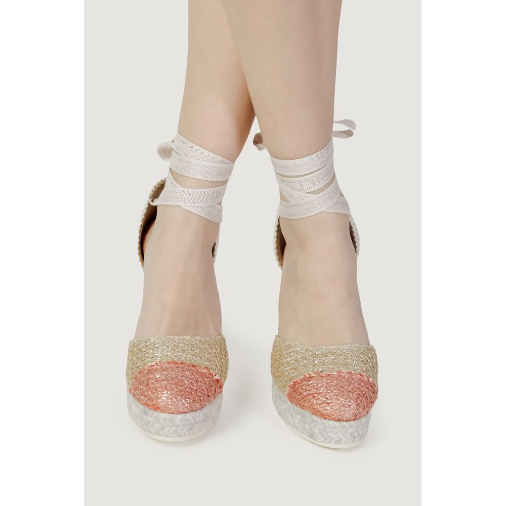 Espadrilles Multicolor Cotton High Heel Pumps | Regal Royce