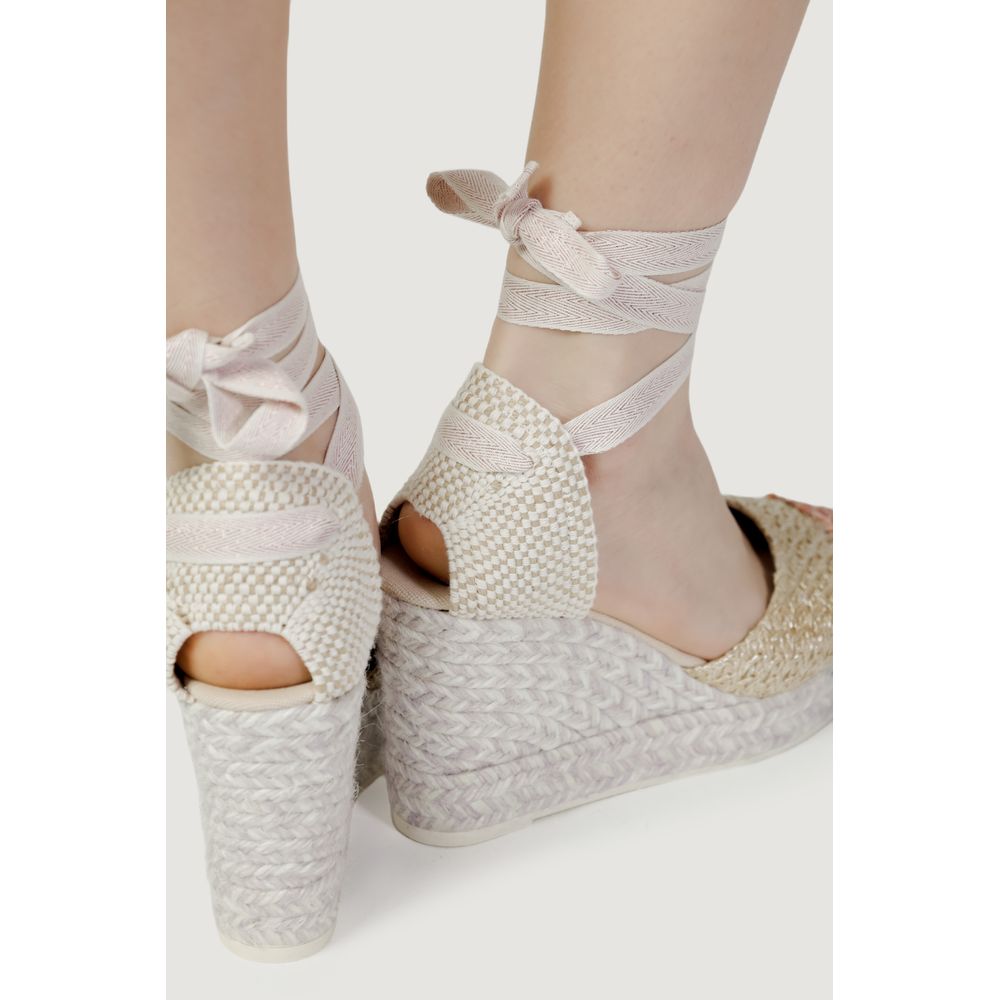 Espadrilles Multicolor Cotton High Heel Pumps | Regal Royce