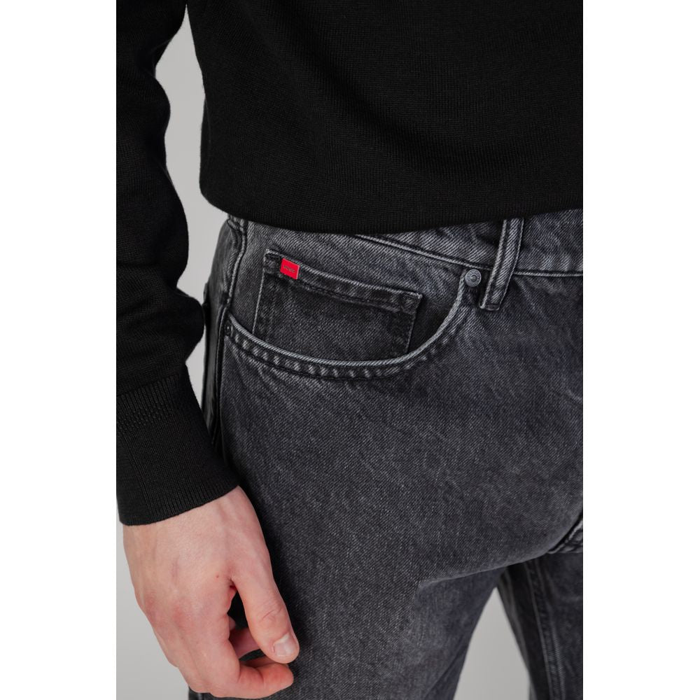 Hugo Boss Black Cotton Relaxed Fit Jeans | Regal Royce