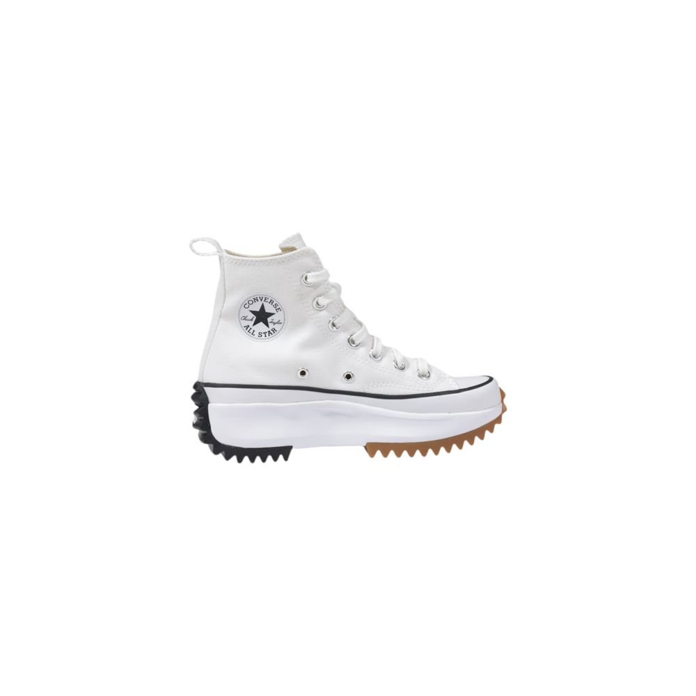Converse White Fabric Chunky Sneakers | Regal Royce