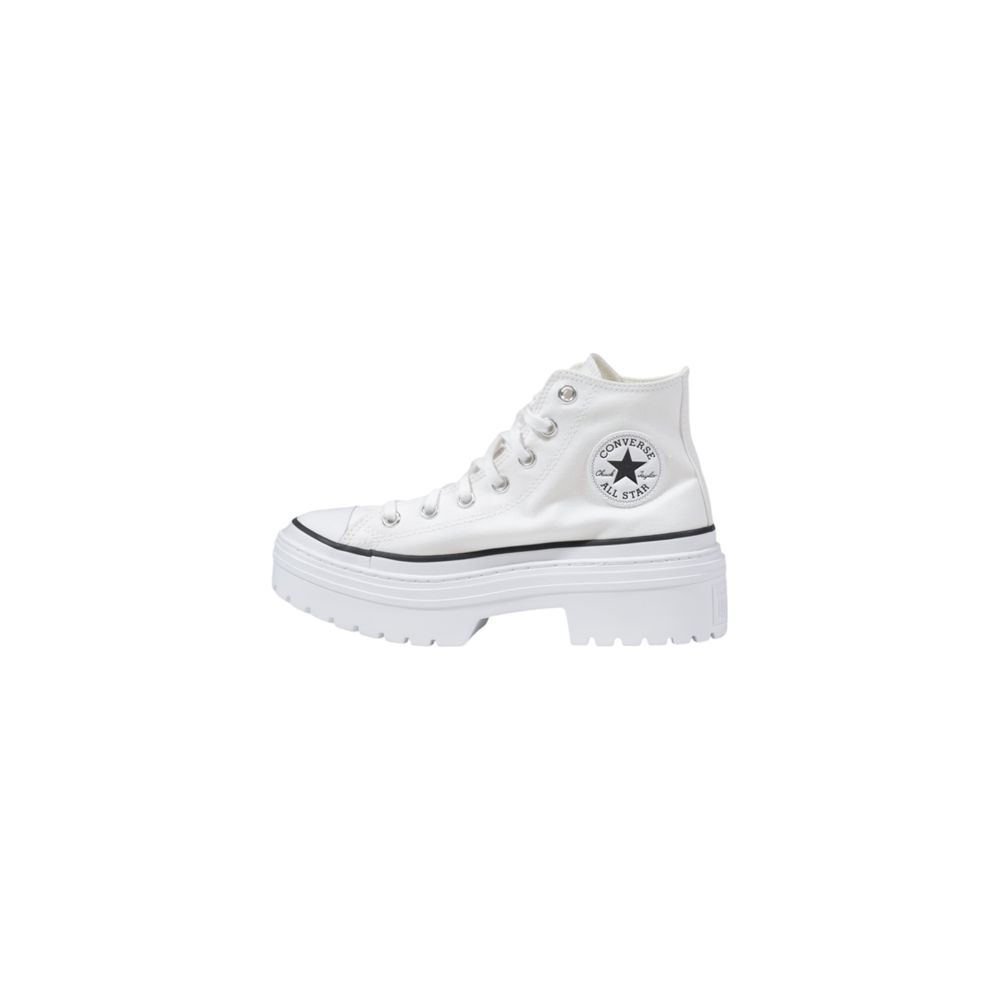 Converse White Fabric Chunky Sneakers