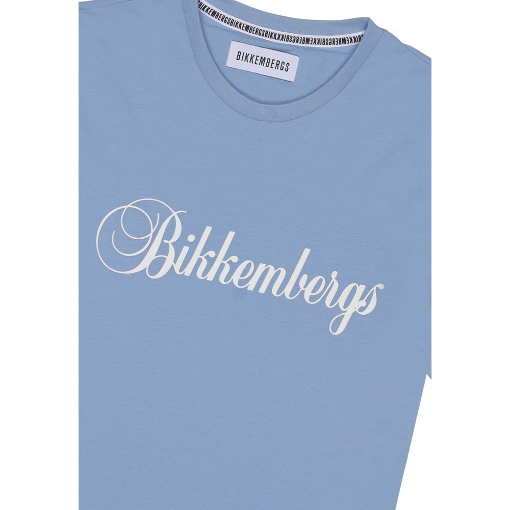 Bikkembergs Blue Cotton T-Shirt | Regal Royce