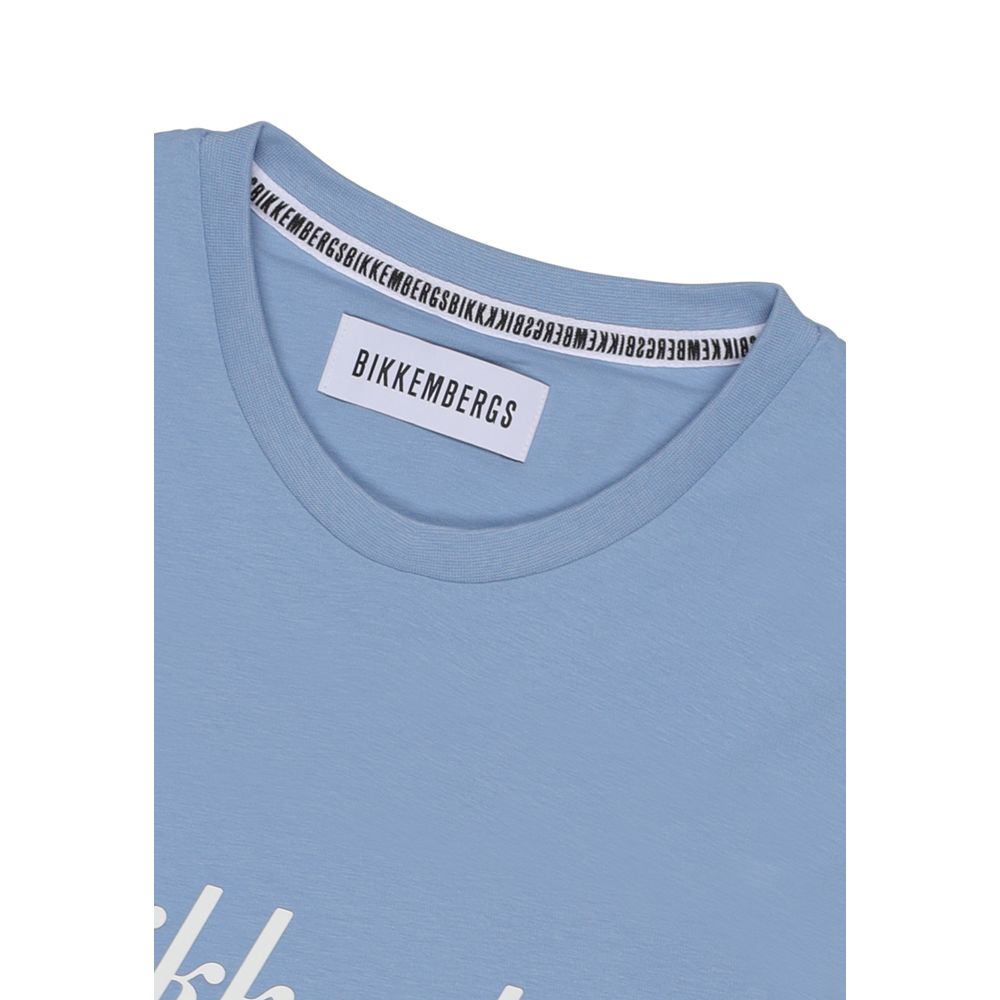 Bikkembergs Blue Cotton T-Shirt | Regal Royce