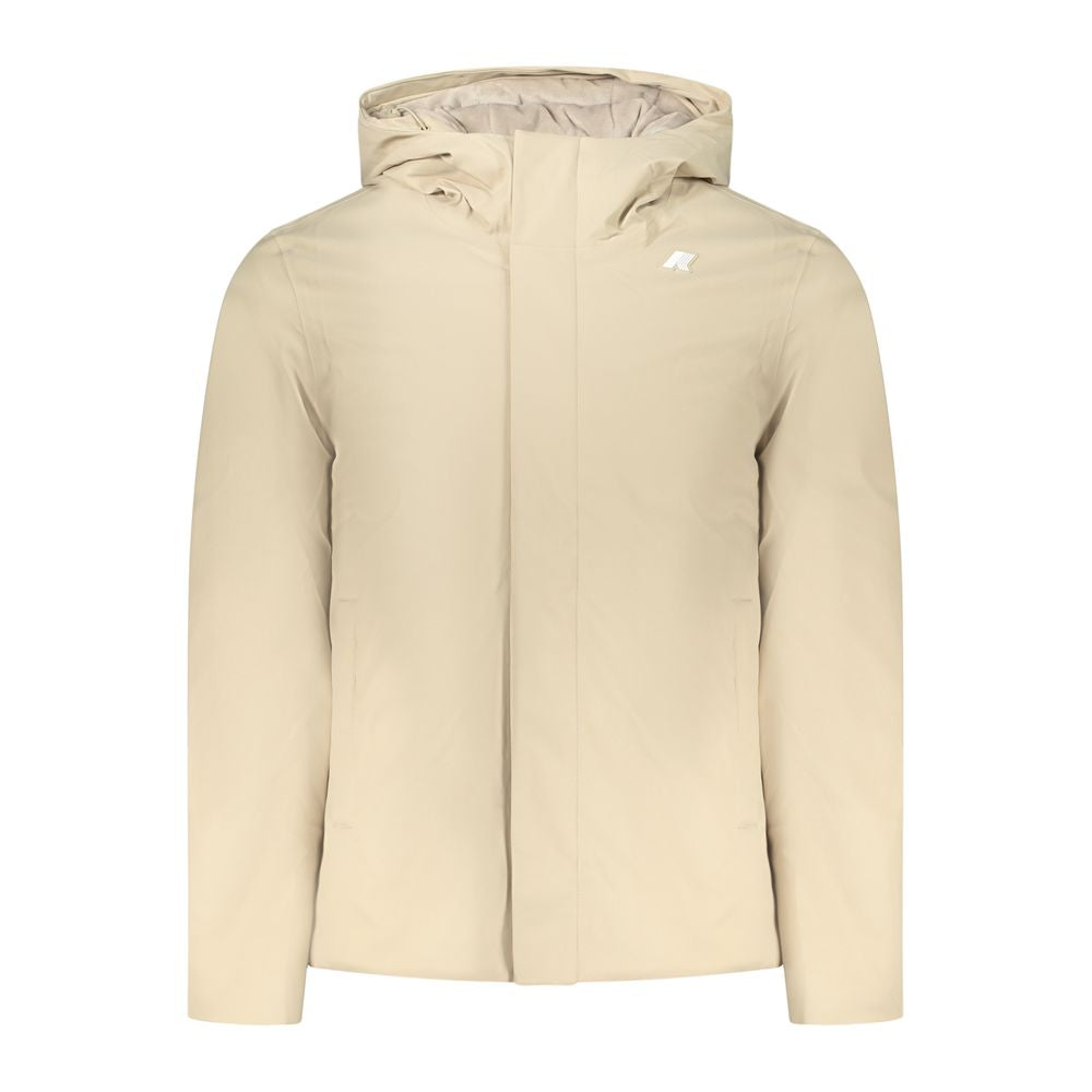 K-WAY Beige Polyester Men Jacket