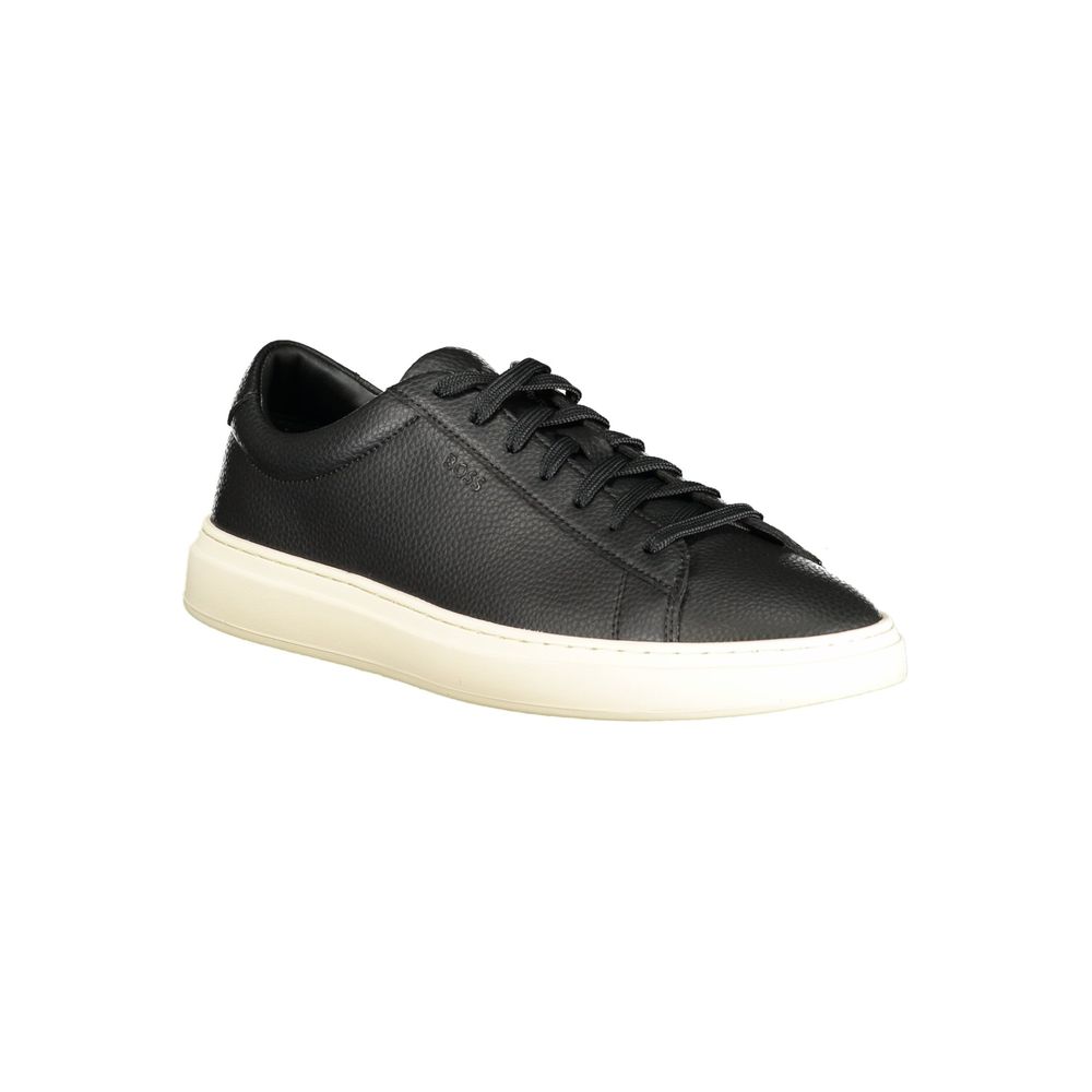 Hugo Boss Black Leather Men Sneaker | Regal Royce