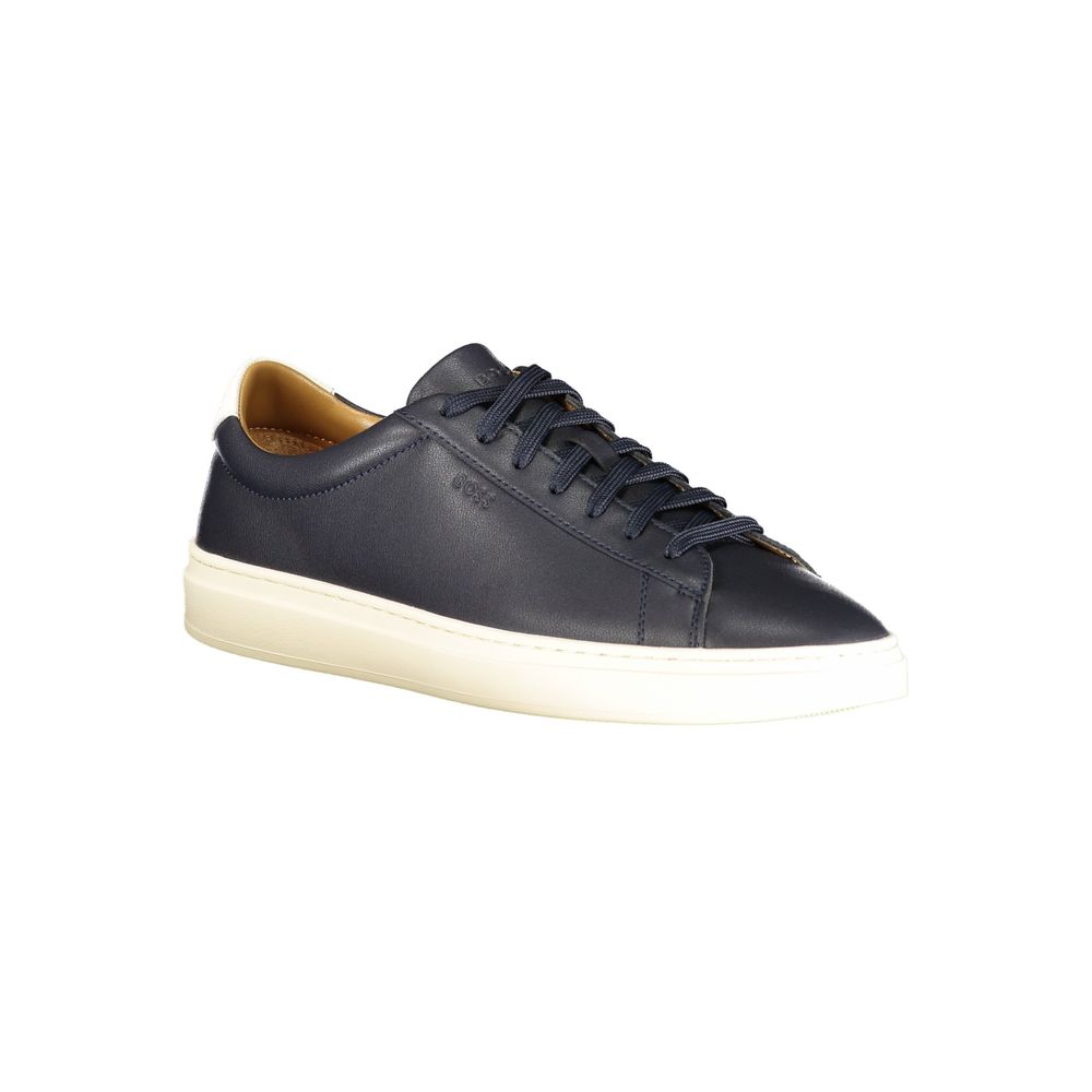 Hugo Boss Blue Leather Men Sneaker