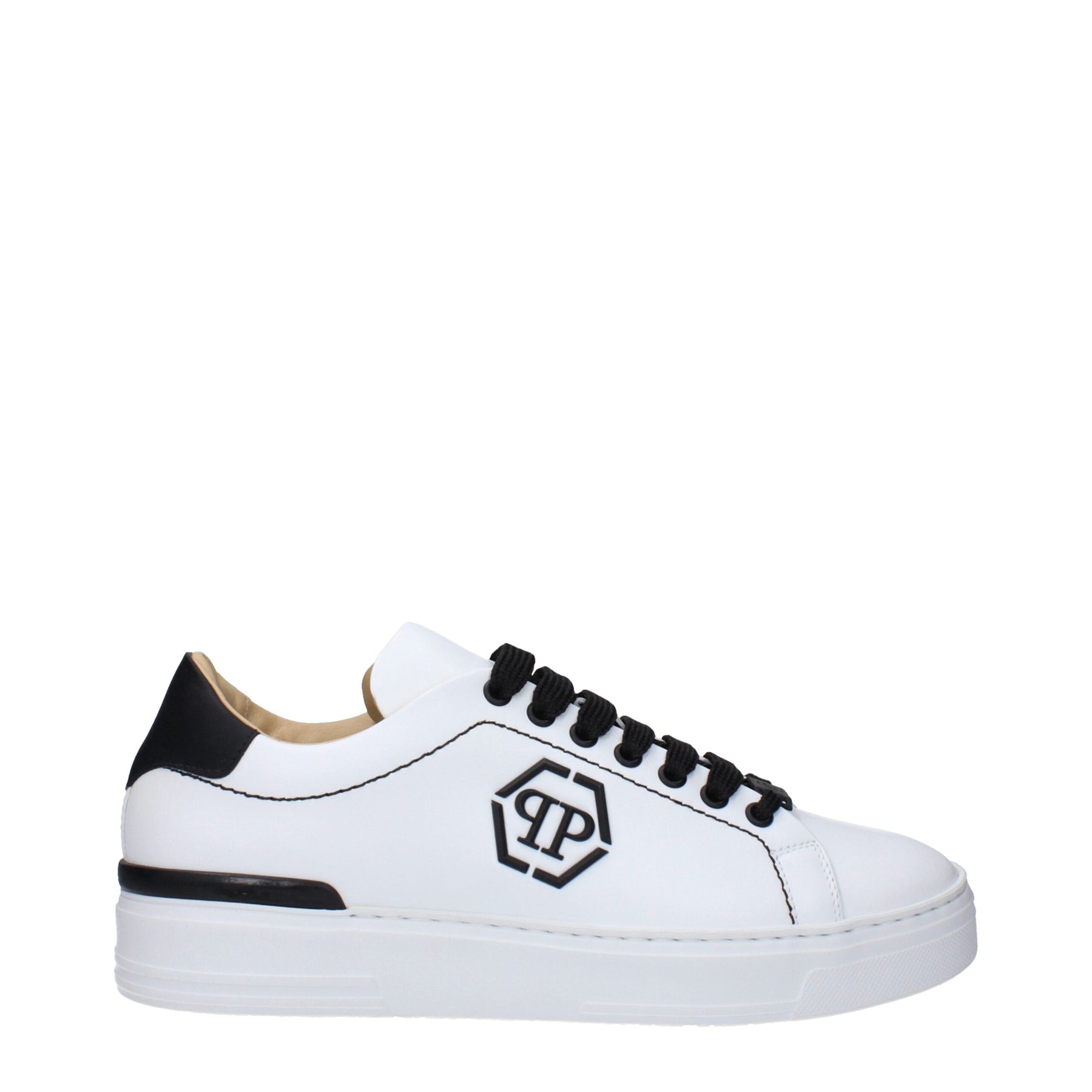 Philipp Plein White Leather Low Top Sneakers | Regal Royce