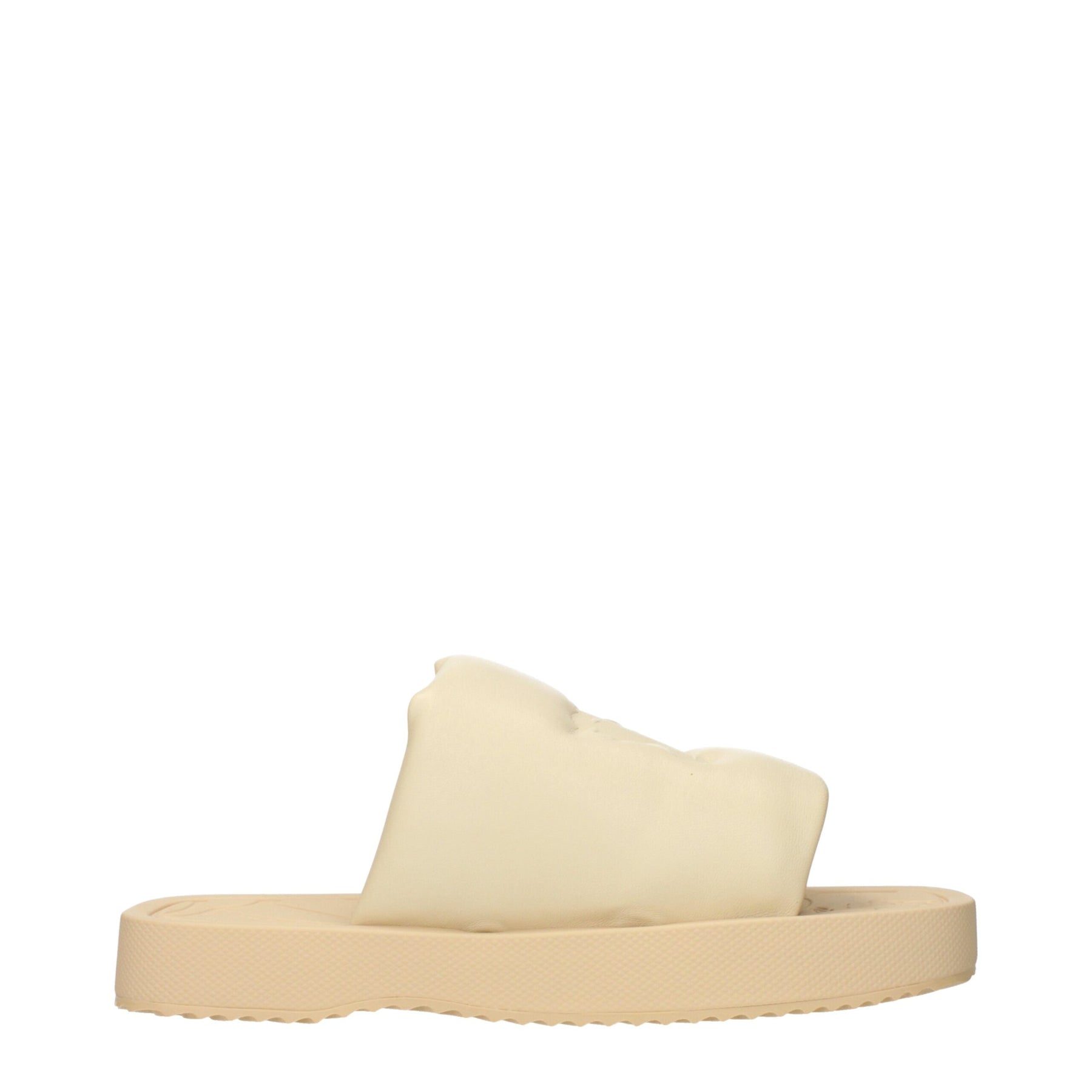 Burberry Beige Leather Slippers | Regal Royce