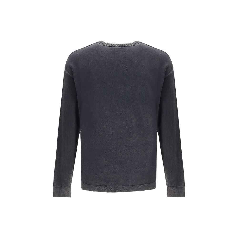 Diesel Gray Cotton Sweatshirt