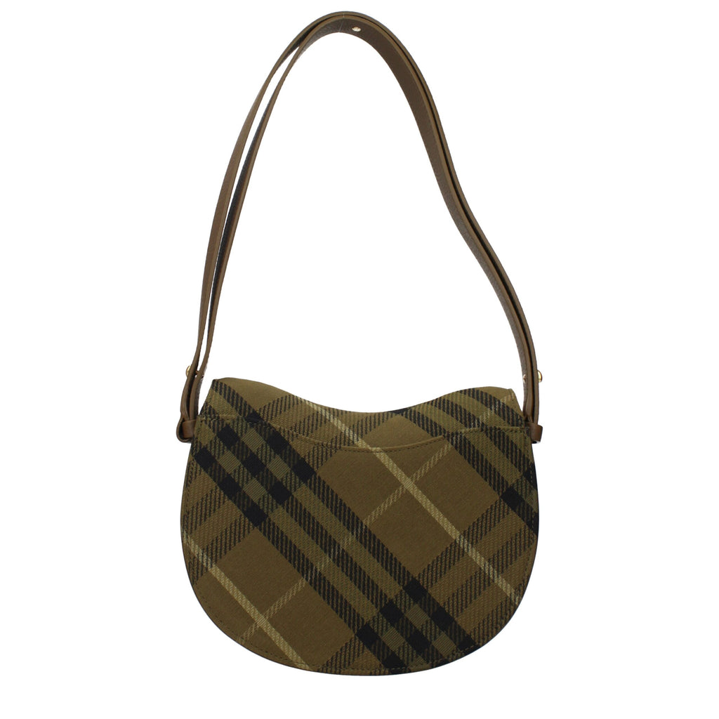 Burberry Green Fabric Shoulder Bag
