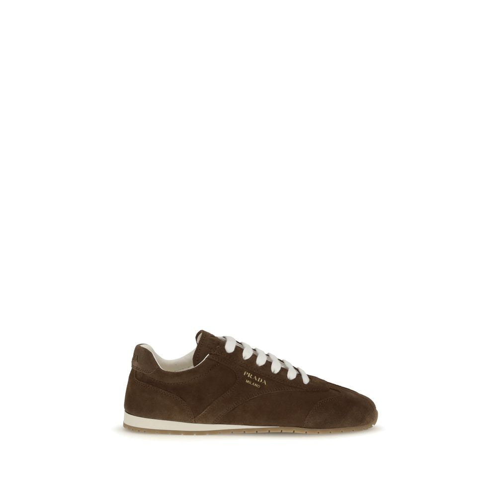 Prada Brown Calf Leather Bos Taurus Sneakers | Regal Royce