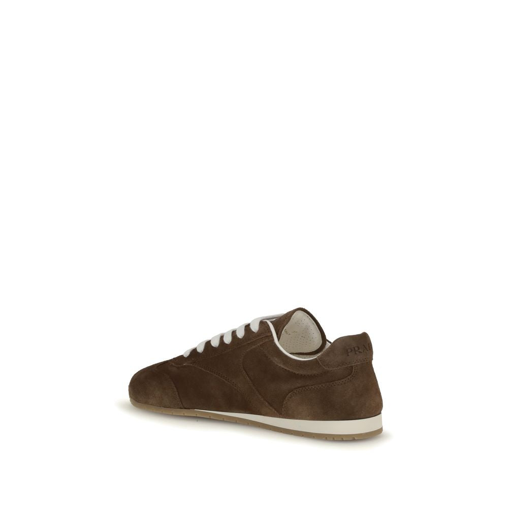 Prada Brown Calf Leather Bos Taurus Sneakers | Regal Royce