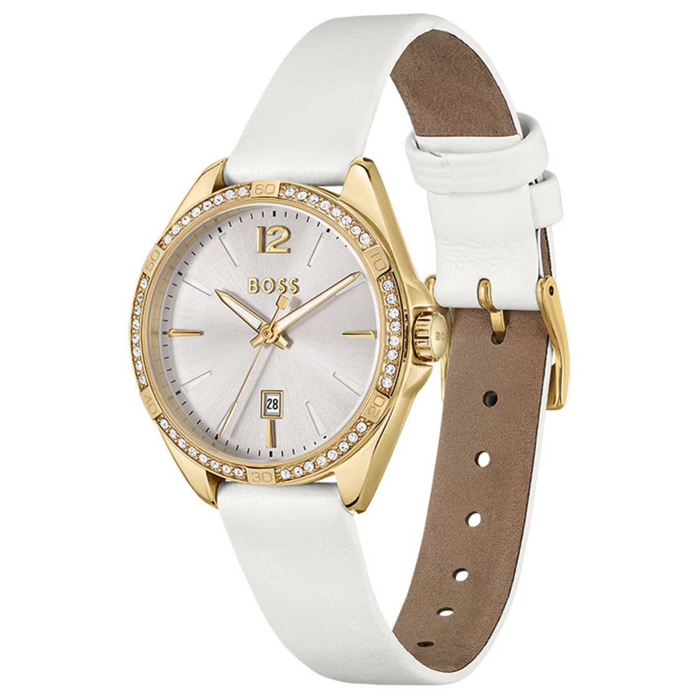 Hugo Boss White Stainless Steel Dress Watch | Regal Royce