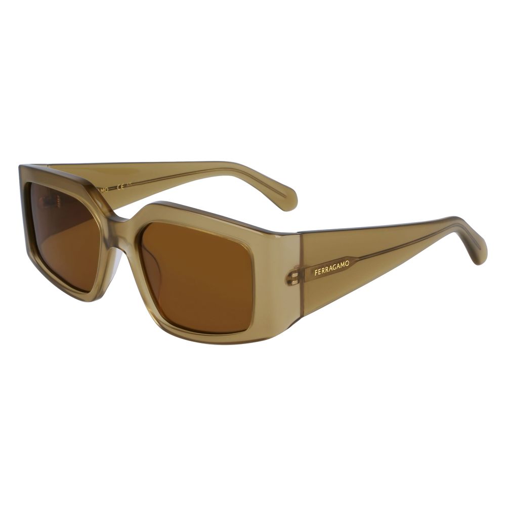 Ferragamo Green Acetate Sunglasses | Regal Royce