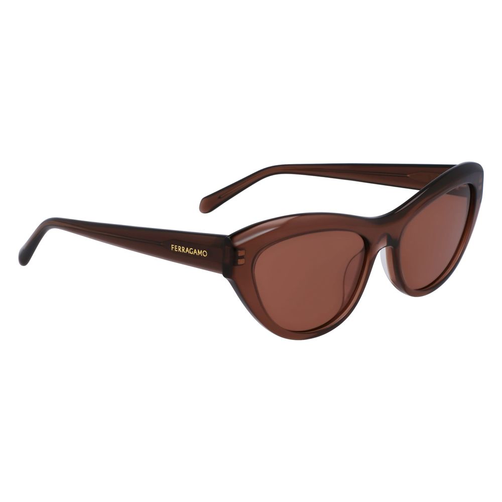 Ferragamo Brown Acetate Sunglasses | Regal Royce