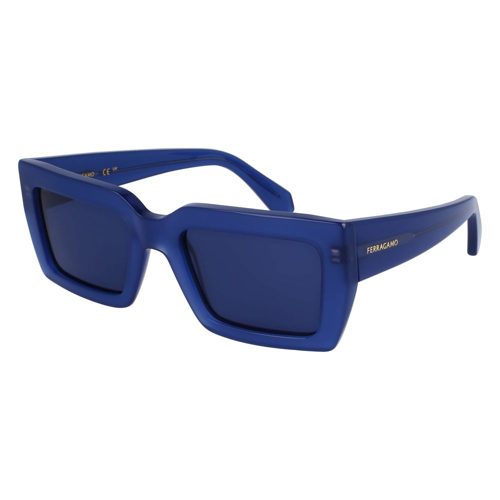 Ferragamo Blue Acetate Sunglasses | Regal Royce
