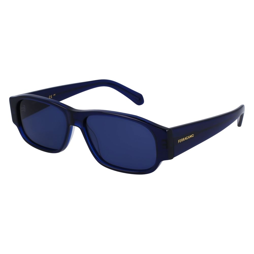 Ferragamo Blue Acetate Sunglasses | Regal Royce