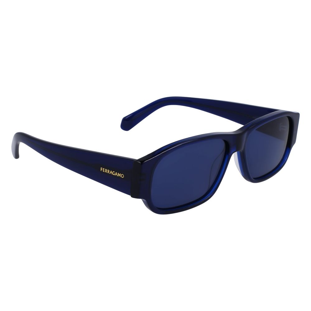 Ferragamo Blue Acetate Sunglasses | Regal Royce