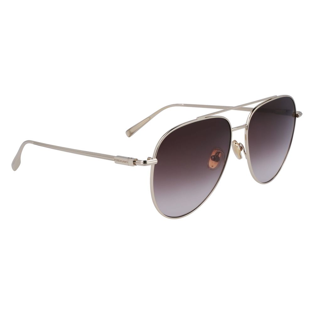 Ferragamo Gold Metal Sunglasses | Regal Royce
