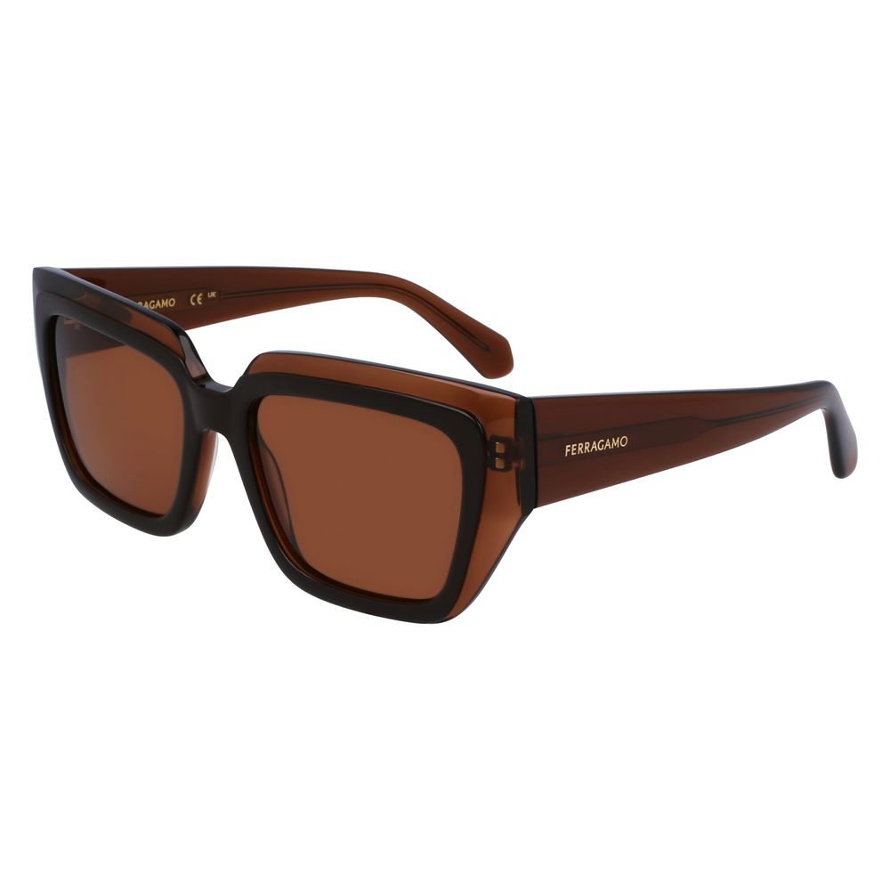 Ferragamo Brown Acetate Sunglasses | Regal Royce
