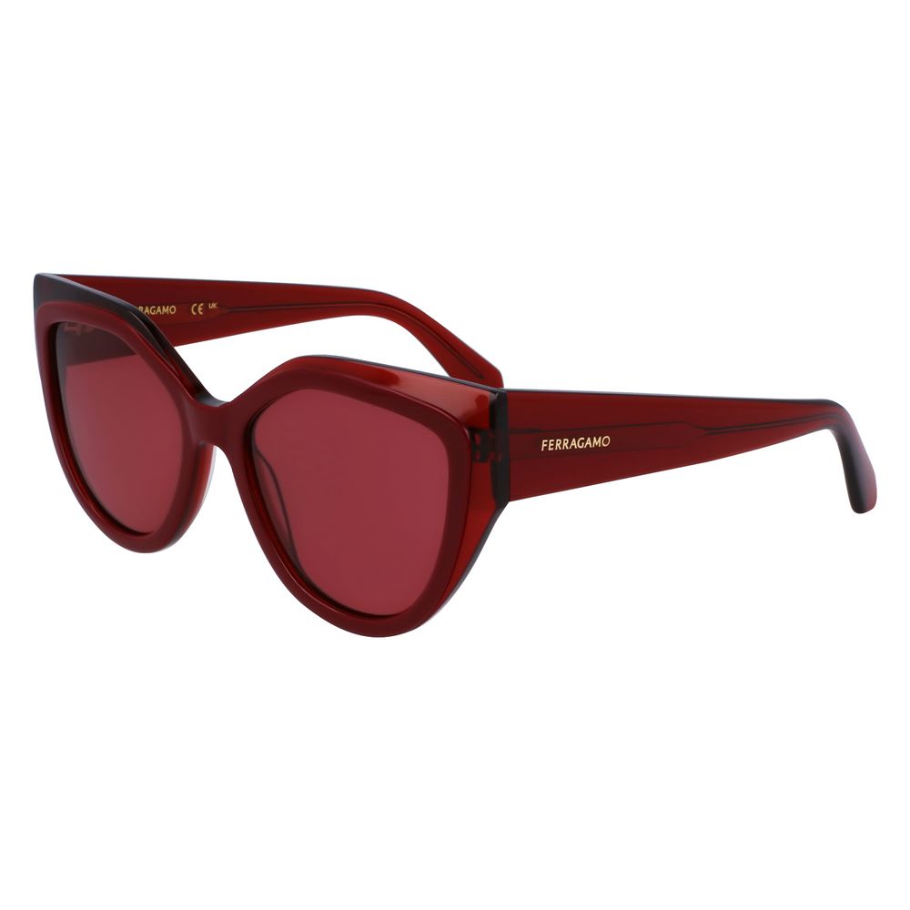 Ferragamo Red Acetate Sunglasses | Regal Royce