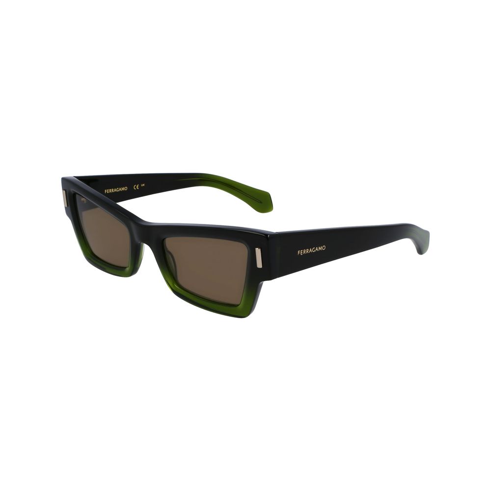 Ferragamo Green Acetate Sunglasses | Regal Royce