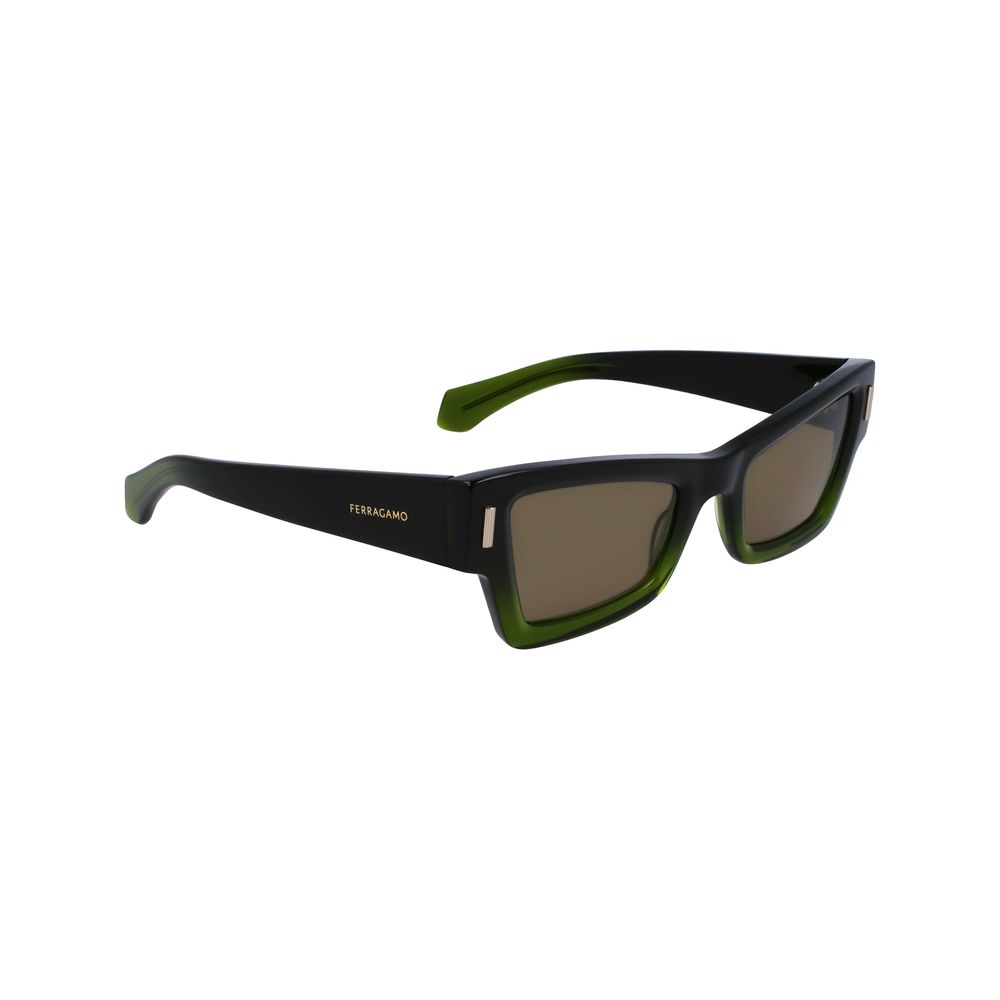 Ferragamo Green Acetate Sunglasses | Regal Royce