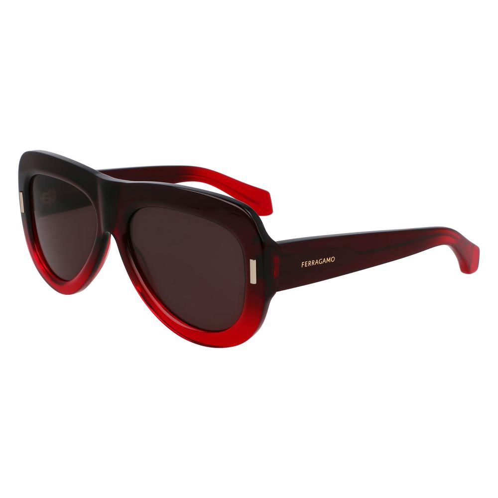 Ferragamo Red Acetate Sunglasses | Regal Royce