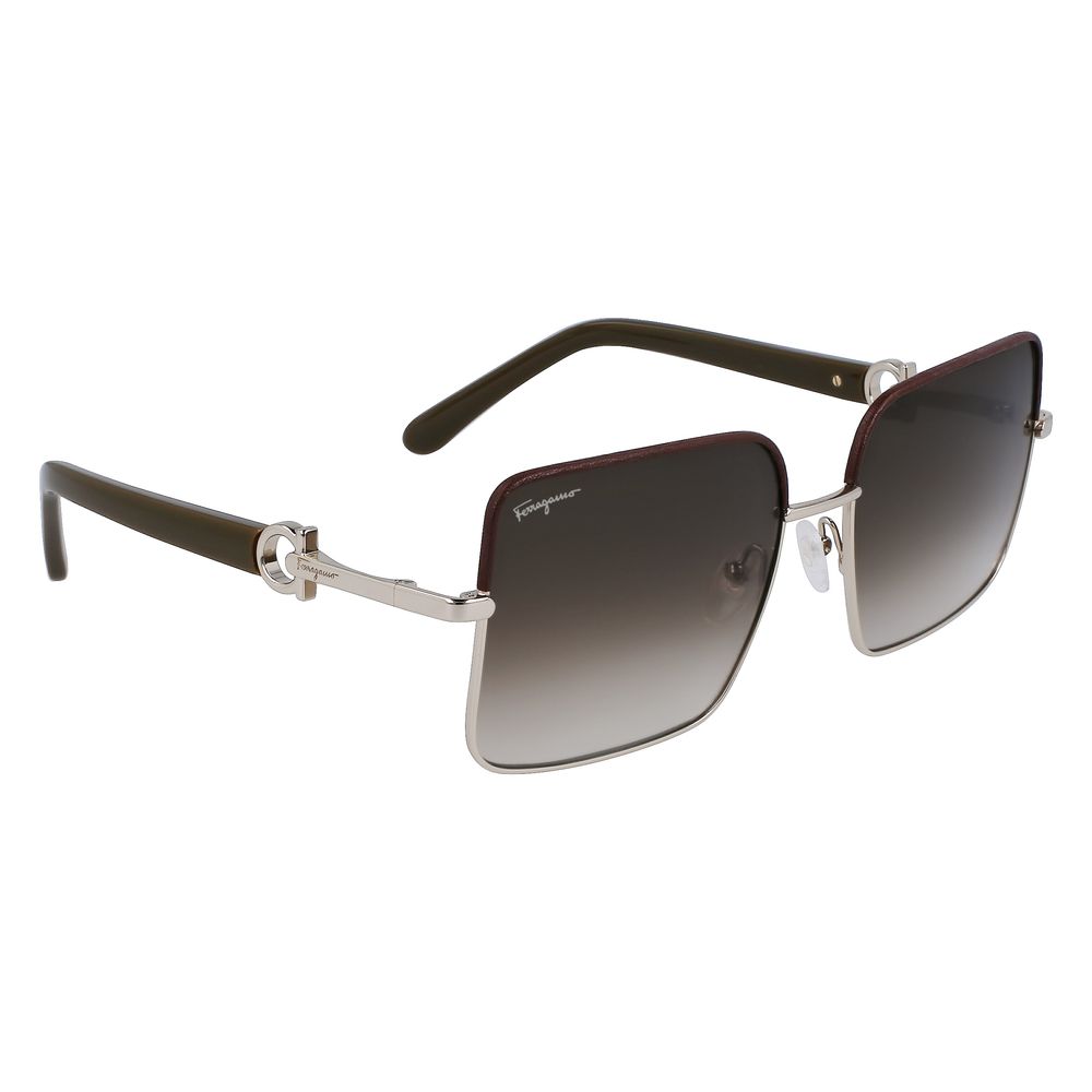 Ferragamo Gold Metal Sunglasses | Regal Royce