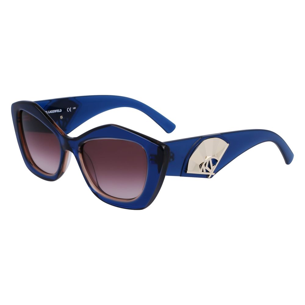 Karl Lagerfeld Blue Acetate Sunglasses | Regal Royce