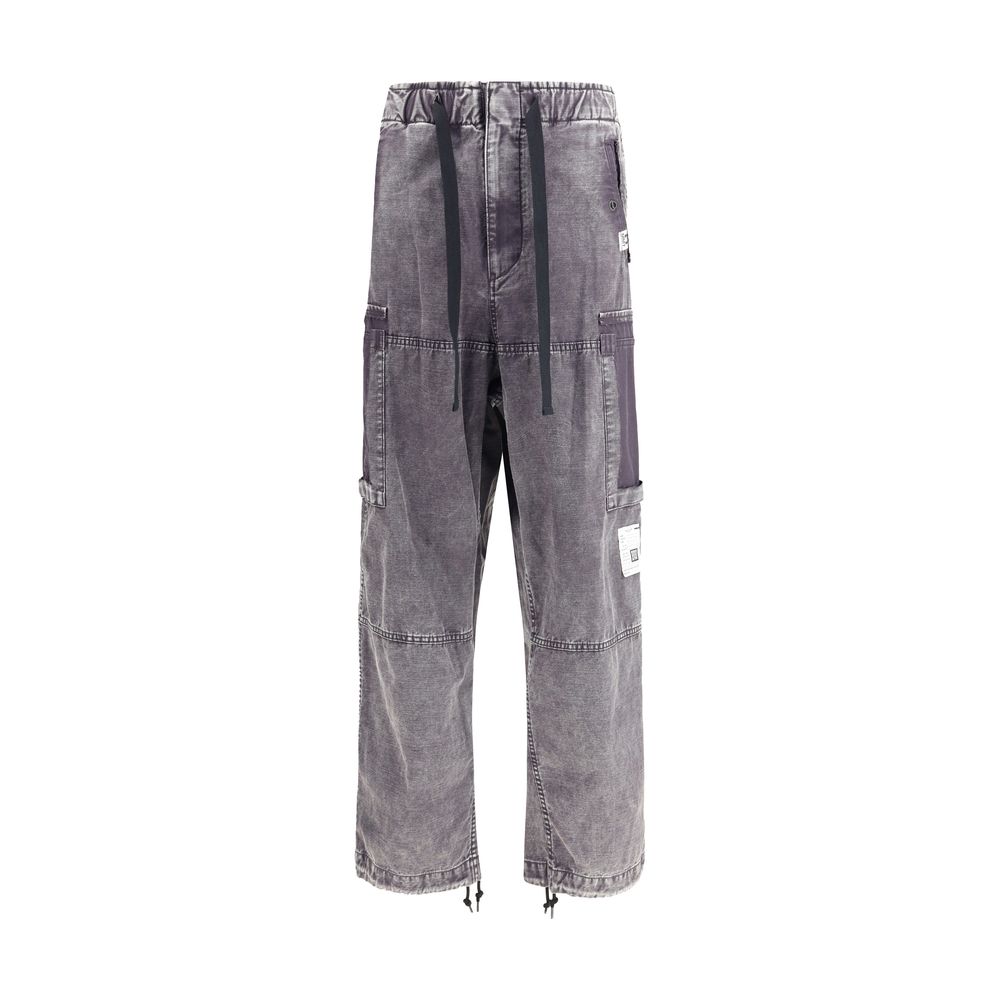 Maison Mihara Yasuhiro Black Cotton Cargo Pants | Regal Royce