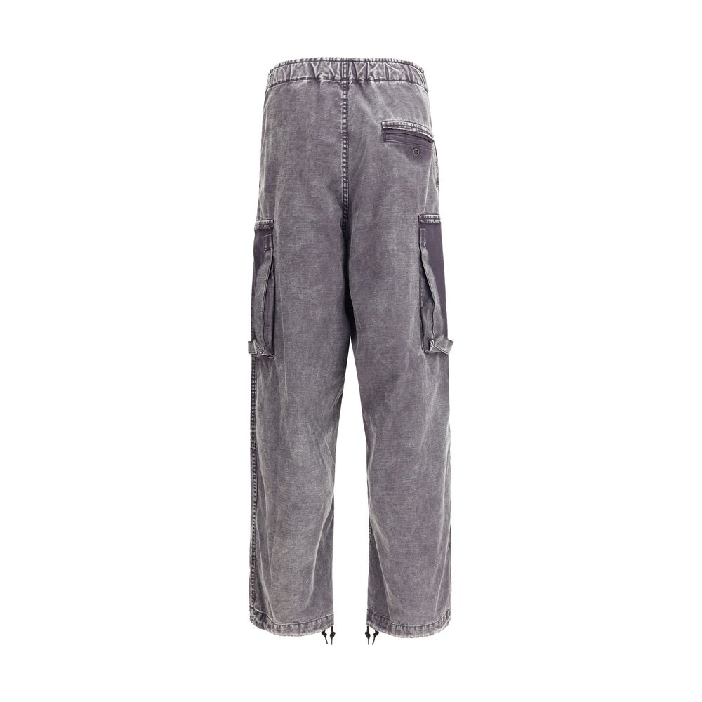 Maison Mihara Yasuhiro Black Cotton Cargo Pants | Regal Royce
