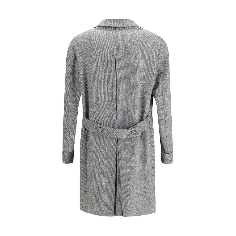 Gi Capri Gray Fleece Wool Coat | Regal Royce