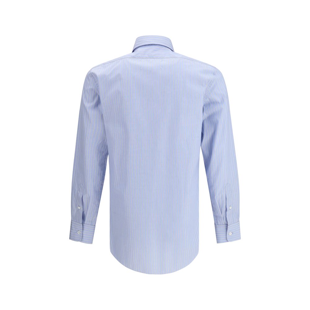 Margiela Blue Cotton Pattern Shirt | Regal Royce