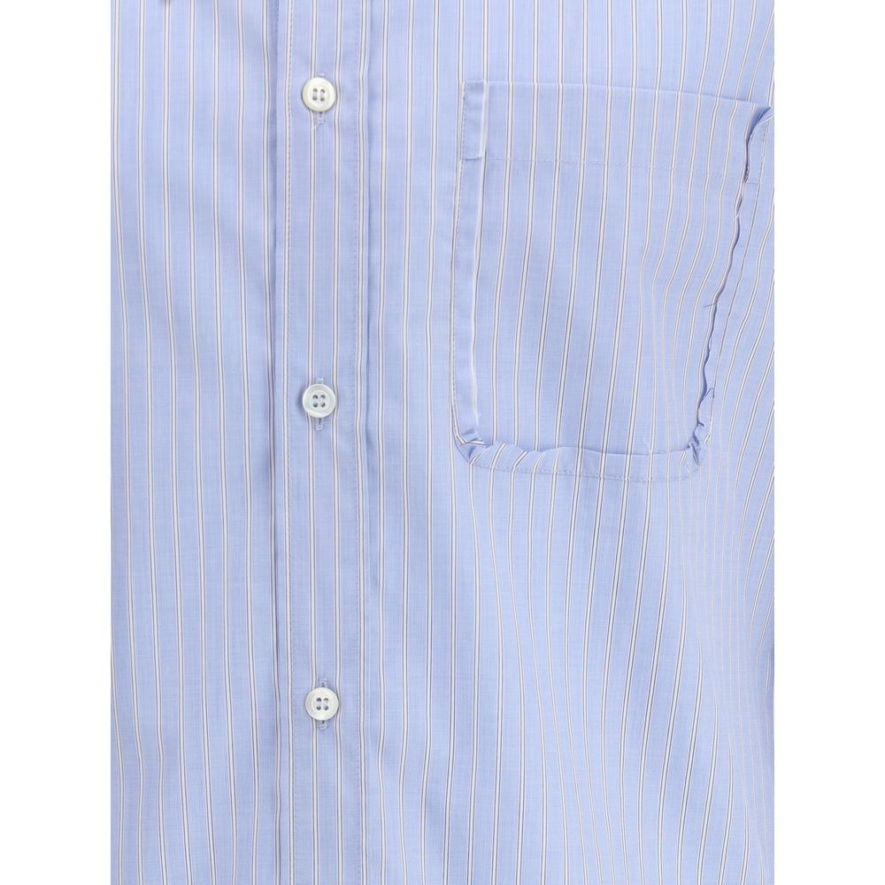 Margiela Blue Cotton Pattern Shirt | Regal Royce