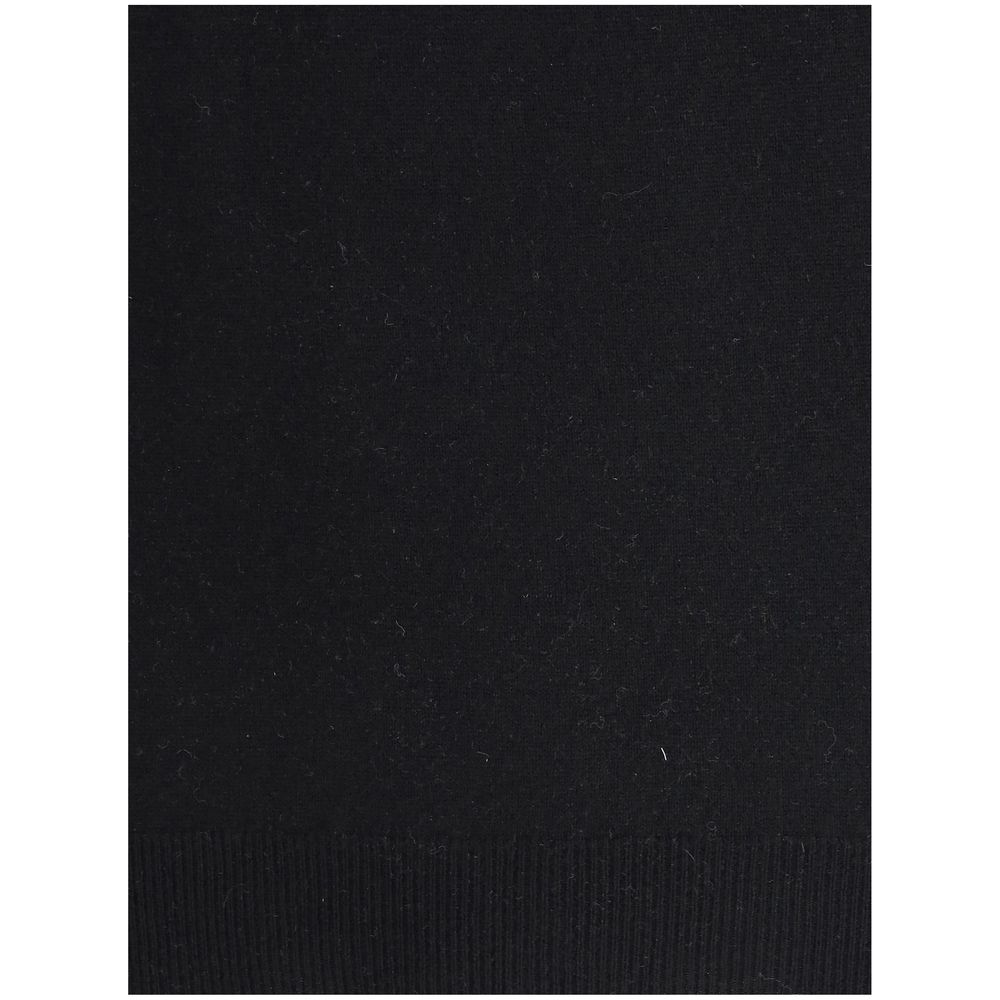 Aragona Cashmere Black Merino Wool Turtleneck | Regal Royce