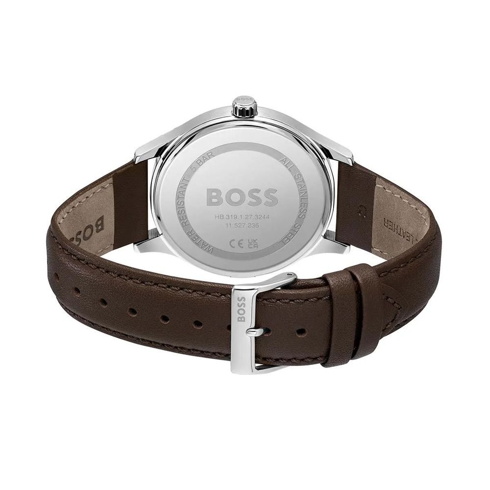 Hugo Boss Brown Leather Dress Watch | Regal Royce