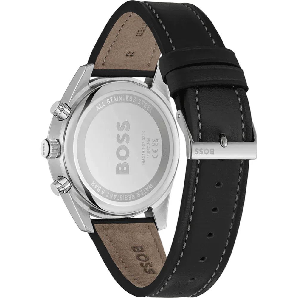 Hugo Boss Black Leather Dress Watch | Regal Royce