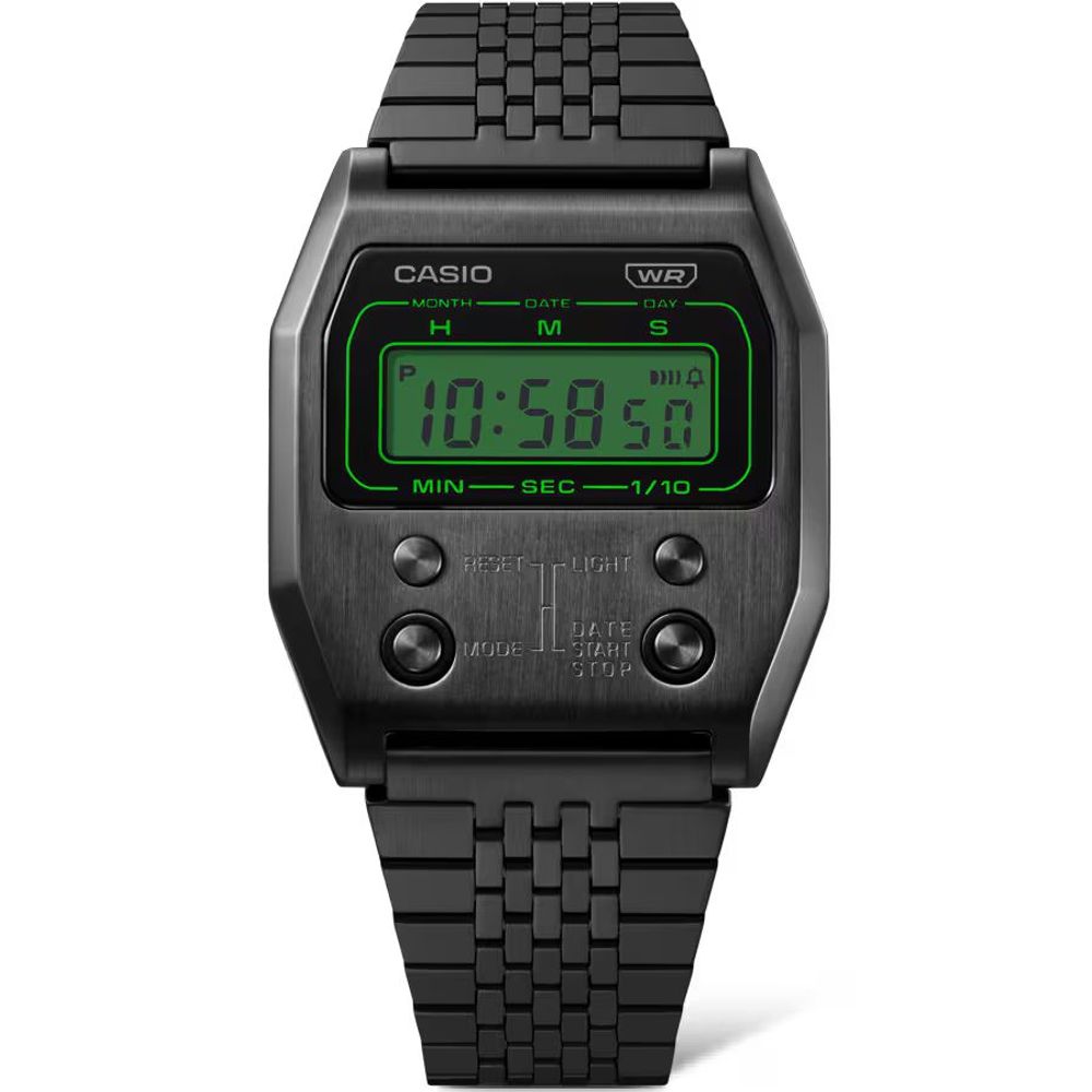 Casio Black Stainless Steel Digital Watch | Regal Royce