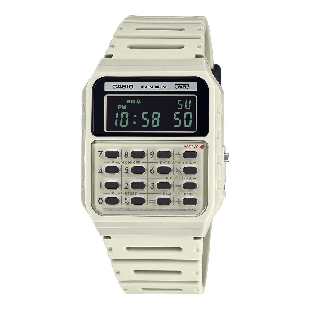 Casio Beige Resin Digital Watch | Regal Royce