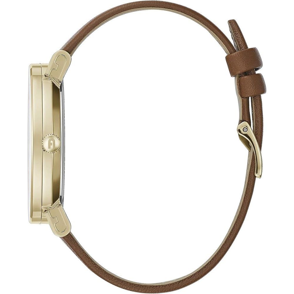 Furla Brown Leather Dress Watch