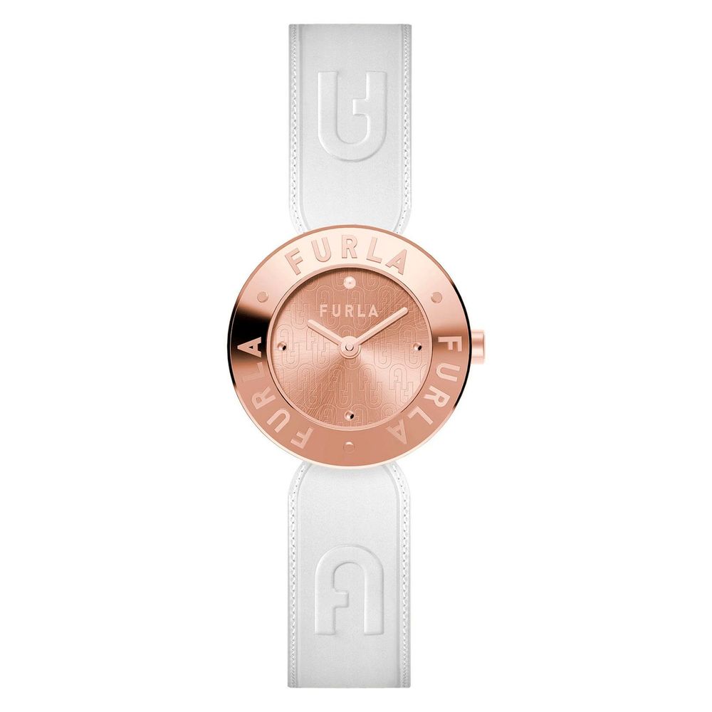 Furla White Leather Dress Watch | Regal Royce